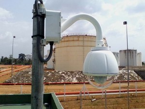 Installation du système de vidéosurveillance de PETROCI PIPELINE à Yamoussoukro/ nos techniciens en pleine installation